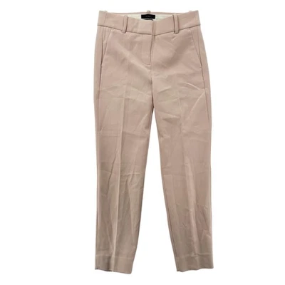 J Crew Cameron Pants Womens 2 Pink Cropped Stretch Trouser Slim Fit Office Wear - Image 1 of 4