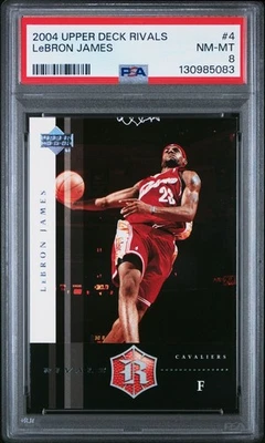 2004 UPPER DECK RIVALS #4 LeBRON JAMES PSA 8 New Slab - Image 1 of 2
