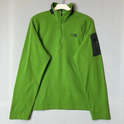 The North Face Jacke Herren Medium Grün 1/4 Zip Fleecepullover Kragen - Bild 1 von 4