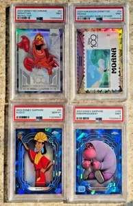 Lot of 4 PSA 10 / 9 Graded 2023 Disney 100 Chrome / Kakawow - Moana Kuzco SP - Picture 1 of 1