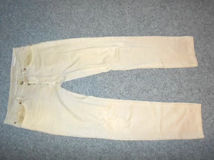 BRUNELLO CUCINELLI MADE IN ITALY MENS 33/34 TAN SOFT COTTON STRAIGHT JEANS Z2 - Picture 1 of 7