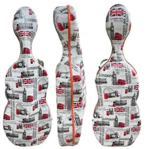 Estuche para violonchelo fuerte 4/4 con correas traseras/correas/fibra de carbono, peso ligero 3 kg - Imagen 1 de 11