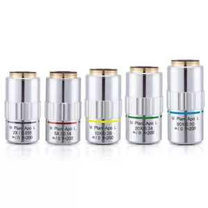 2X-50X M26 95mm Visible LWD M Plan APO Metallurgical Microscope Objective Lens - Picture 1 of 25