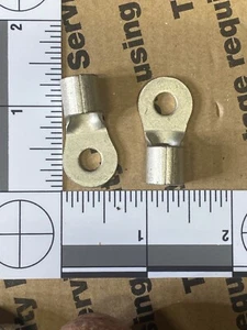 25 Ring Crimp Klemmen (Größe: 5/16" Draht x 1/4" Bolzen) HD verzinnt massives Kupfer AMP - Bild 1 von 3