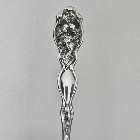 Unger Bros Evangeline Art Nouveau Sterling Silver Teaspoon  - 87758 Cover