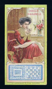 chromo AIGUEBELLE-les dentelles-DENTELLE A FILS COUPES - Bild 1 von 1