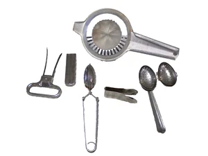 Midcentury Lote de Herramientas de Cocina Mezcla de Bebidas Infusión, GADGETS Únicos 5 Piezas LEER - Imagen 1 de 3