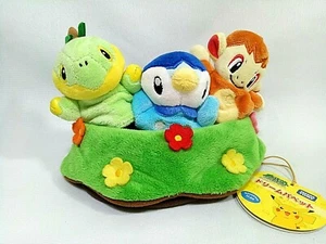 RARO Pokemon TURTWIG PIPLUP CHIMCHAR Títere de Dedo 6" Muñeco de Peluche Tomy HEARTLAND - Imagen 1 de 10