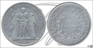 France - Circulation Coins - Year: 1875 - Number KM00820.2-75 - 5 Francs 1875 - Picture 1 of 1