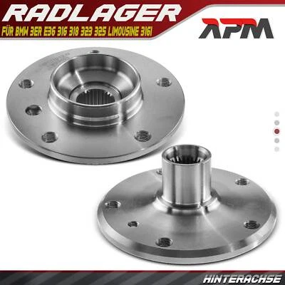 2x mozzo ruota cuscinetto ruota posteriore per BMW Serie 3 E36 316 318 323 325 berlina 316i coupé - Immagine 1 di 4