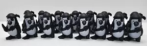 Lot of 16 Mini penguin pirate eyepatch peg leg toy figures - Picture 1 of 5