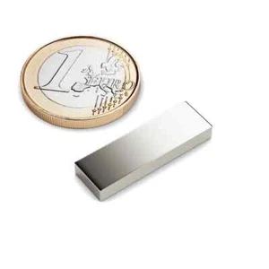 Juego de 10 imanes cuadrados 25x8x3 mm neodimio niquelado - superimán N38 - Imagen 1 de 3