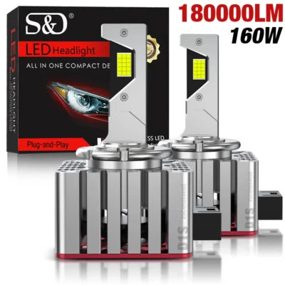 Phare LED 180000LM D3S – HID Canbus D1S D2S D4S D5S D8S D1R D2R D2C D3R D4R – T - Image 1 of 4