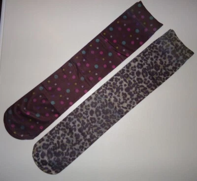 Conjunto feminino de 2 joelheiras da moda - leopardo e bolinhas - Imagem 1 de 2