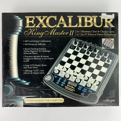 Excalibur King Master II Electronic Chess & Checkers Game Brand New - Image 1 of 4