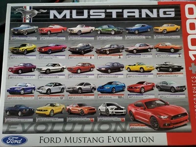 EuroGraphics Ford Mustang Evolution 50th Anniversary Puzzle (1000-Piece) New - Image 1 of 2