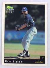 1991 Visalia Oaks-Classic BEST Minor League Baseball Card-Marc Lipson