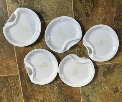 6 Platos Hold-a-Plate MELMAC Aperitivo de Cóctel 6" Fiesta GRADUACIÓN Manos Libres Foto 1 de 4