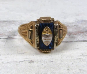 Anillo vintage de oro amarillo de 10 quilates clase 1960 para mujer Woodward Esse quam videri 6,75 B - Imagen 1 de 4