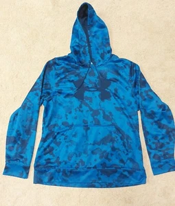 Men's XL Blue Under Armor Camo Hoodie NWOT Gift Father's Day - Picture 1 of 10