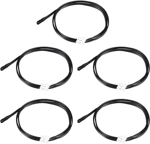 5Pcs 10K Temperatursensorsonde, wasserdichte Temperatursensorsonde 3950 NTC Temp - Bild 1 von 6