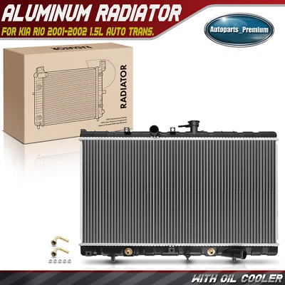 Radiador con enfriador de aceite de transmisión para Kia Rio 2001-2002 1,5 L transmisión automática Foto 1 de 4