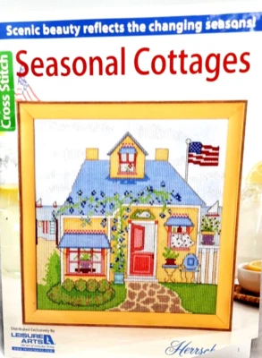 Cross Stitch Book - Seasonal Cottages - Four Seasons - Alma Lynne Hayden - Image 1 of 4