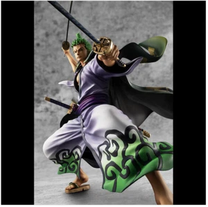 Megahouse Portrait.Of.Pirates ONE PIECE Warriors Alliance ZORO JURO Figure FedEx - Picture 1 of 12