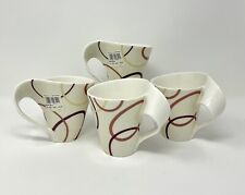 Villeroy & Boch New Wave ETHNO 10oz Coffee Mugs Set Of 4 New With Tags