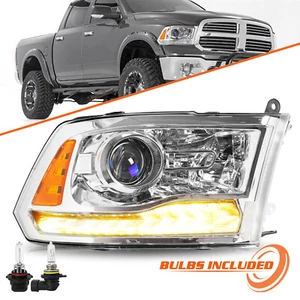 Proyector LED para 13-18 Dodge Ram 1500 2500 3500 faros cromados lado pasajero - Imagen 1 de 7