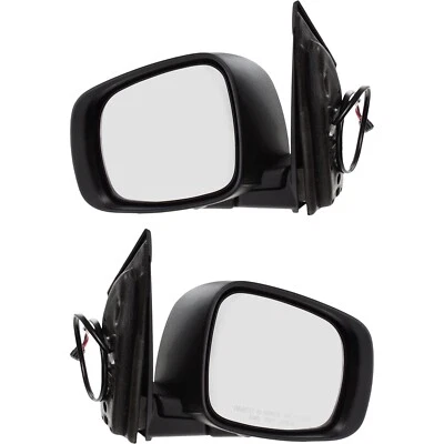 Juego de 2 espejos retrovisores eléctricos para Dodge Grand Caravan 2008-2019 plegables manuales térmicos negros Foto 1 de 4