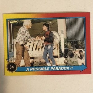 Back To The Future II Trading Card #34 Michael J Fox Christopher Lloyd