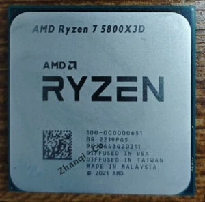 AMD Ryzen 7 5800X3D R7 5800X3D 3.4GHz 8Core 105W Socket AM4 Support B450 A320 - Picture 1 of 1