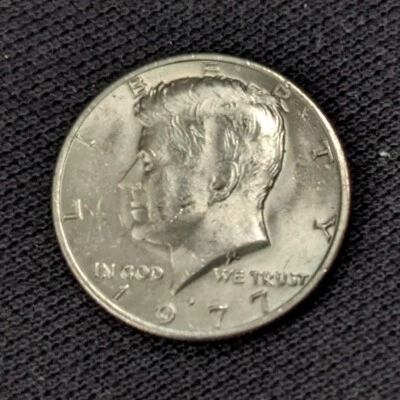 1977-D & 1978-D Kennedy Half Dollars-AU/Unc w/Strike-through Errors. FREE SHIP! - Image 1 of 4