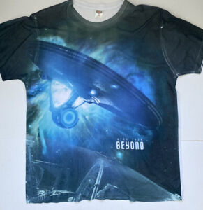 Star Trek Beyond Official Movie Dye Sublimated USS Enterprise T-Shirt - 2X Large