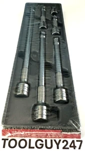 SNAP ON TOOLS 3/8" drive 6pc Knurled Wobble Plus Extension Set 206AFXWP Sealed+ - Picture 1 of 10
