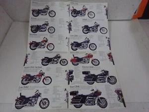 1985 Harley Davidson MOTORCYLES FOLD-OUT Pamphlet - Picture 1 of 10