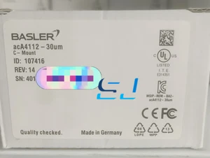 Nueva cámara industrial Basler acA4112-30um acA4112-30um - Imagen 1 de 1