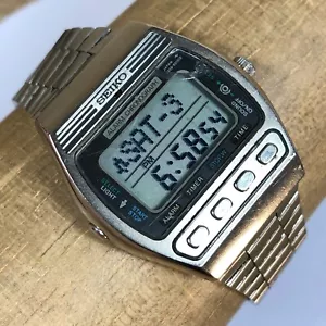 Seiko D229-5010 Gents Digital Vintage (1981) Watch - Palladium Plated - Picture 1 of 12