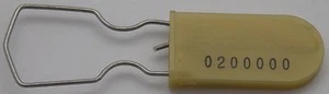 Medidor eléctrico sello de seguridad alambre candado dorado paquete de 10 - Imagen 1 de 6
