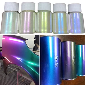 Chameleon Pigments Acrylic Paint Powder Coating Dye For Car Painting Decor - Picture 1 of 16
