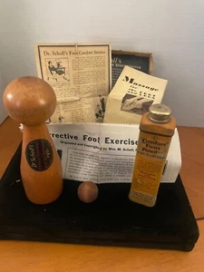 Antiguo Kit de Masaje Plantar y Fortalecedor de Pies Dr. Scholls 1932 Caja Original - Imagen 1 de 7