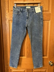 Pantalones de mezclilla CA43 Abercrombie & Fitch súper ajustados al tobillo tiro medio para mujer 12/31 - Imagen 1 de 5
