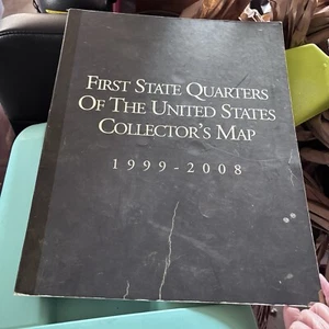 First State Quarters Of The United States Collectors Map 1999-2008 Complete Set - Picture 1 of 8