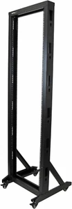 2-Post 42U Mobile Open Frame Server Rack, Two Post 19In Network Rack with Caster - Picture 1 of 12
