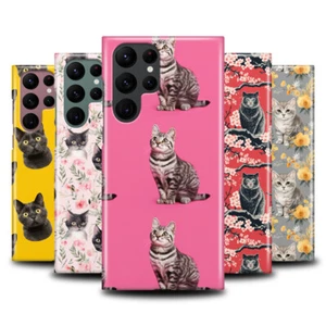 FUNDA FUNDA PARA SAMSUNG GALAXY|LINDA BRASILEÑA PELO CORTO GATITO PATRÓN GATO #A1 - Imagen 1 de 20
