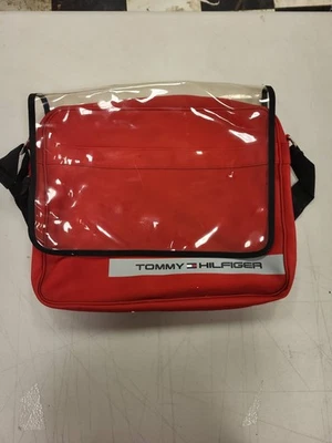 Tommy Hilfiger Lunch Bag Red Messenger Crossbody Shoulder Bag Travel Work - Image 1 of 4