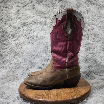 Ariat Womens 9B Crossfire Caliente Pink Western Square Toe Rodeo Cowboy Boots  - Image 1 of 4