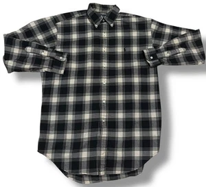 Polo Ralph Lauren camicia uomo grigio medio a quadri Blake cotone manica lunga casual - Foto 1 di 5