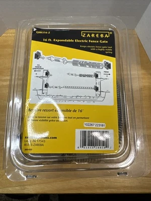 Puerta de valla eléctrica expandible Zareba GHKS16-Z - NUEVA Foto 1 de 4